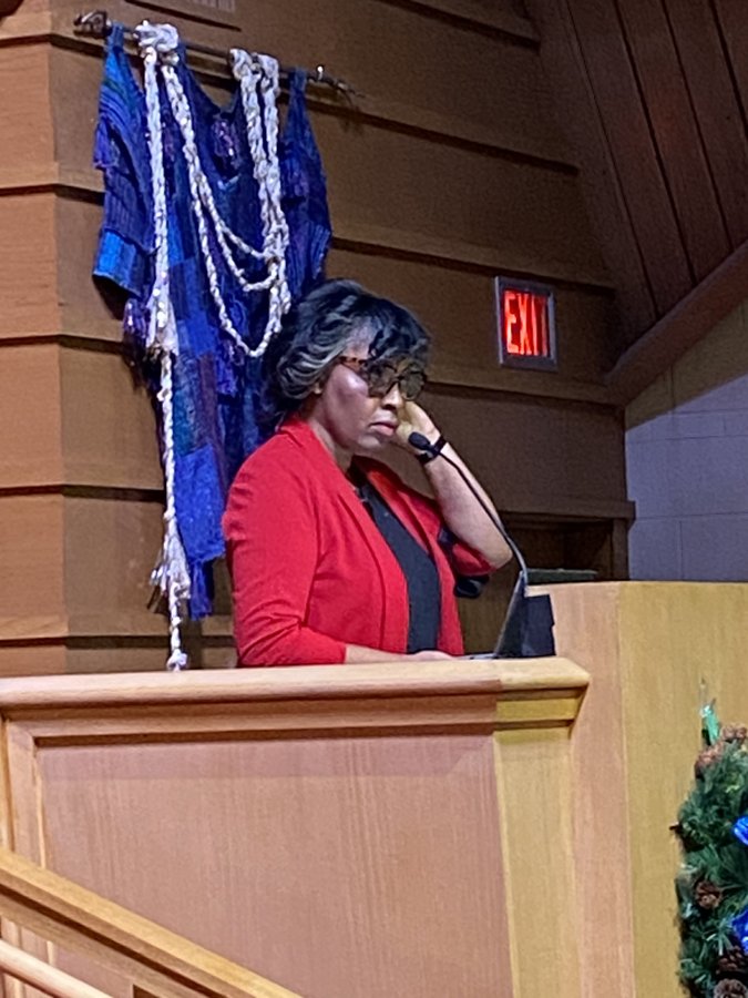 Dr. Yolanda White preaching at University United Methodist Church